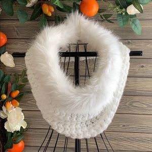 Faux fur infinity scarf by Mixit